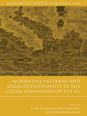 cover image of Normative Patterns and Legal Developments in the Social Dimension of the EU